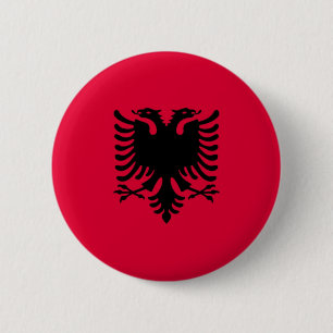 Albanian Flag 6 Cm Round Badge