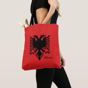 Albanian flag & Albania fashion /sports fans Tote Bag