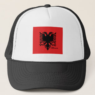Albanian flag & Albania holiday/sports fans Trucker Hat