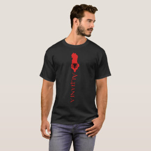 Albanian Flag Albania Map T-Shirt