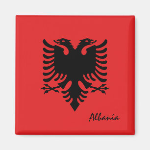 Albanian flag & Albania travel, holiday/sports Magnet