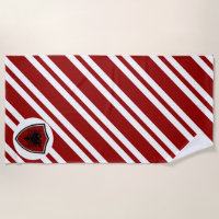 Albanian flag beach towel