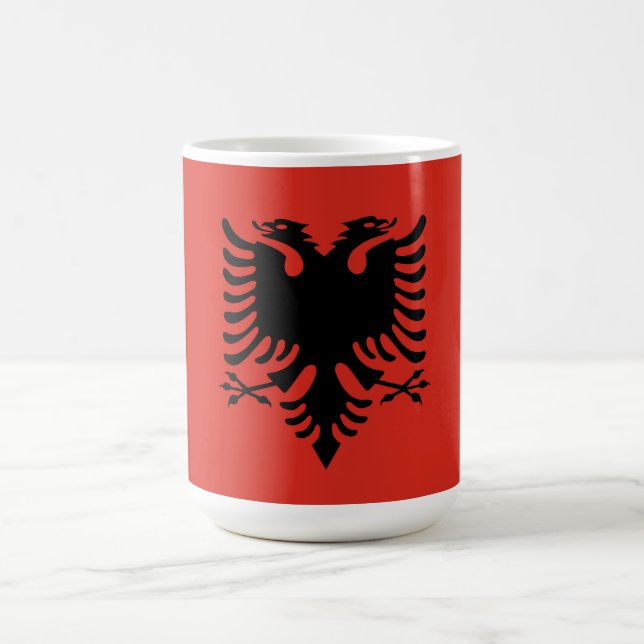Albanian flag coffee mug (Center)
