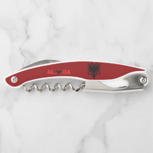 Albanian flag corkscrew