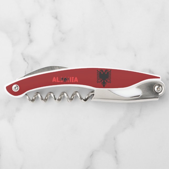 Albanian flag corkscrew (Back)