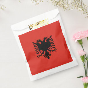 Albanian flag favour bag