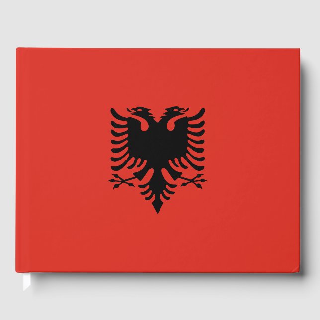 Albanian flag guest book (Front)