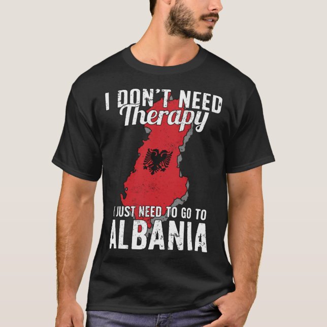 Albanian Flag I Albania Flag I Vacation Gift I Alb T-Shirt (Front)