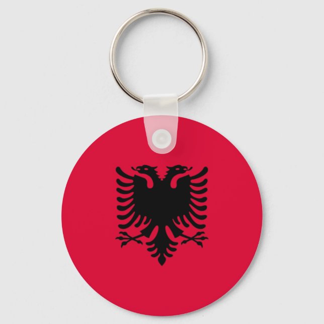 Albanian Flag Key Ring (Front)