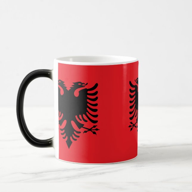 Albanian flag magic mug (Left)
