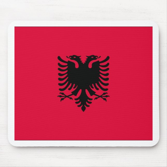 Albanian Flag Mouse Pad (Front)