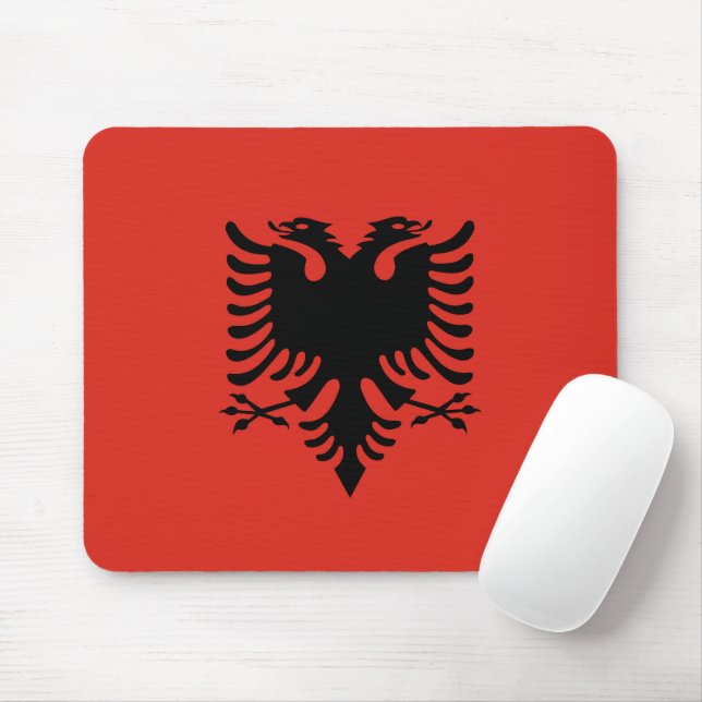 Albanian flag mouse pad (With Mouse)