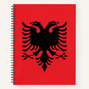Albanian flag notebook