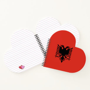 Albanian flag notebook