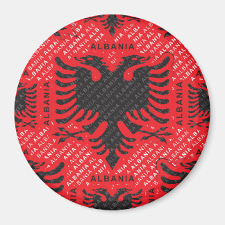 Albanian flag pattern 2 magnet