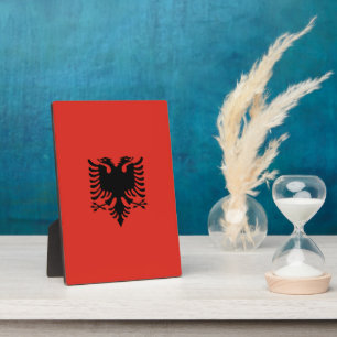 Albanian flag plaque