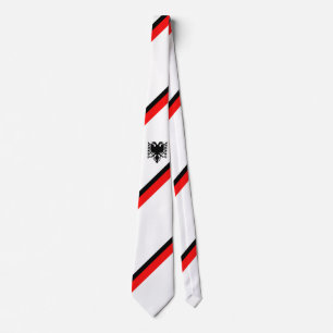 Albanian flag tie