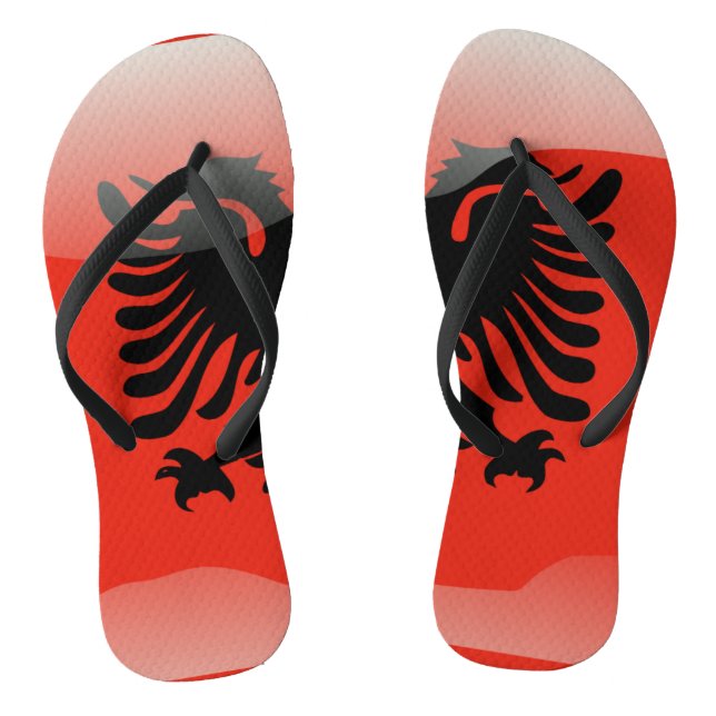 Albanian glossy flag thongs (Footbed)