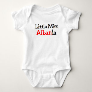 albanian little miss baby bodysuit