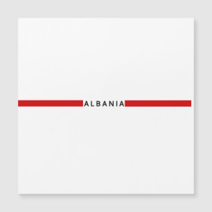 Albanian minimalistic flag