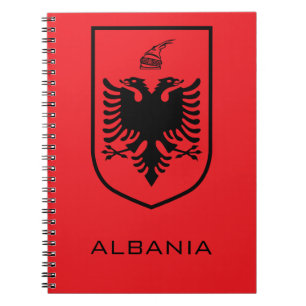 Albanian National Coat of Arms Heritage Ink Notebook