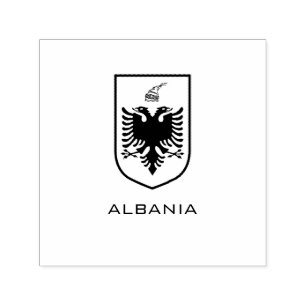 Albanian National Coat of Arms Heritage Ink Self-inking Stamp