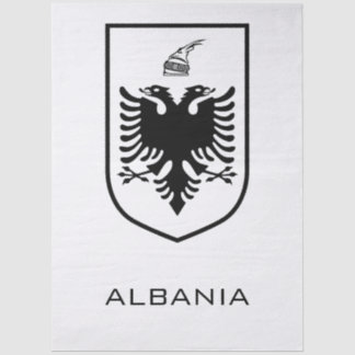 Albanian National Coat of Arms Heritage Ink Tissue Paper