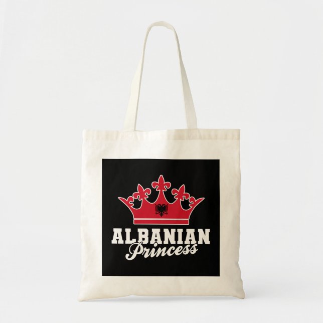 Albanian Princess Albanian Eagle Shqiponja Albania Tote Bag (Front)