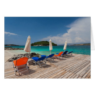 Albanian Riviera, Ksamil, town beachfront