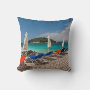 Albanian Riviera, Ksamil, town beachfront Cushion