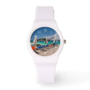 Albanian Riviera, Ksamil, town beachfront Watch