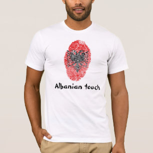 Albanian touch fingerprint flag T-Shirt