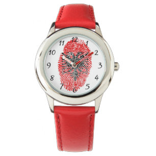Albanian touch fingerprint flag watch