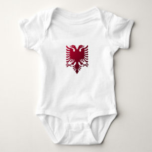 Albanian two-headed eagle baby bodysuit
