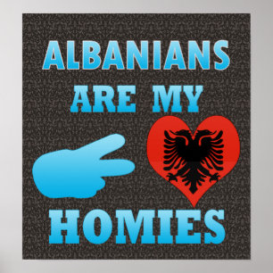 Albanians are my Homies Poster