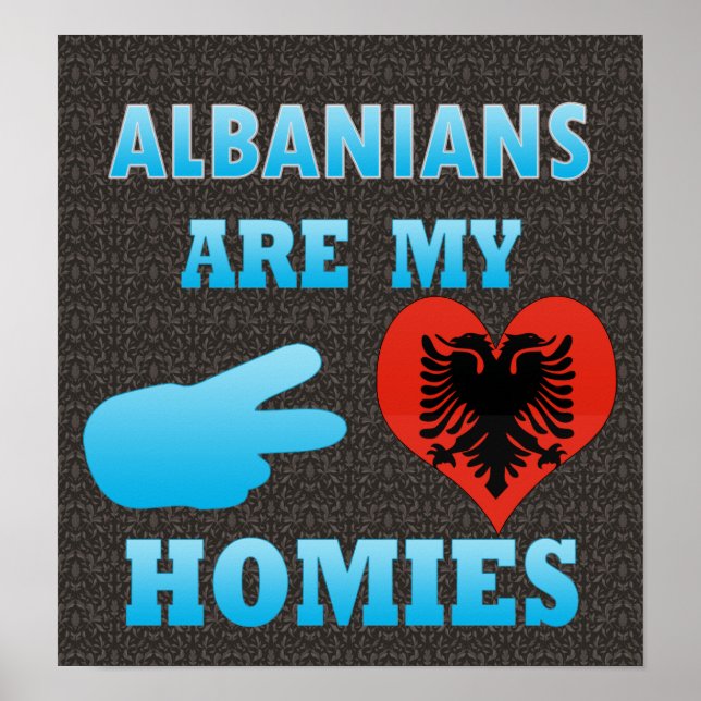 Albanians are my Homies Poster (Front)