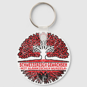 Albanien Albanisch Schweizer Schweiz Baum Wurzel Key Ring