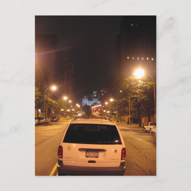 albany at night: state street hill postcard (Front)