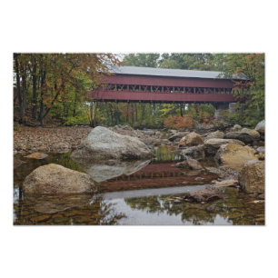 Albany Bridge, just off the Kancamagus Photo Print
