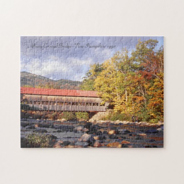 Albany Covered Bridge New Hampshire Jigsaw Puzzle (Horizontal)