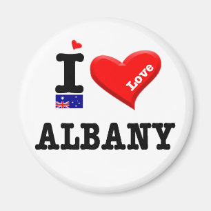 ALBANY- I Love Magnet