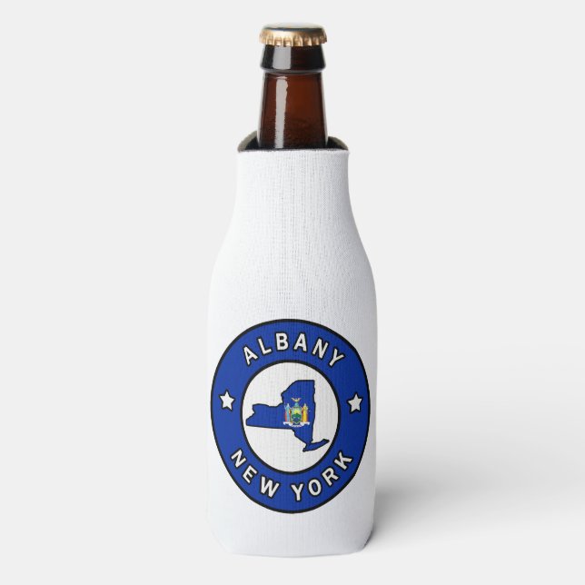 Albany New York Bottle Cooler (Bottle Front)
