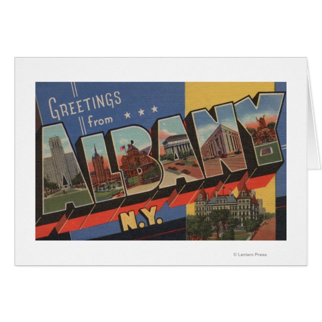 Albany, New York - Large Letter Scenes (Front Horizontal)