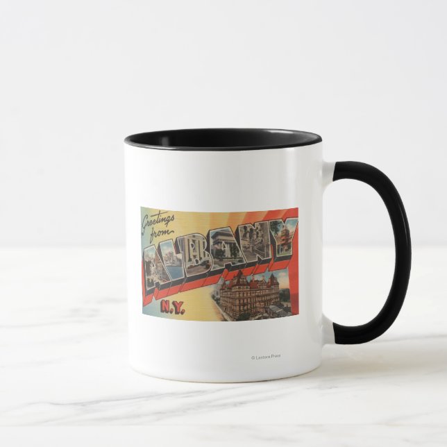 Albany, New York - Large Letter Scenes 2 Mug (Right)