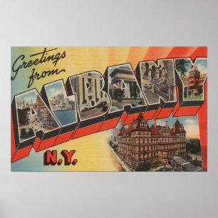 Albany, New York - Large Letter Scenes 2 Poster