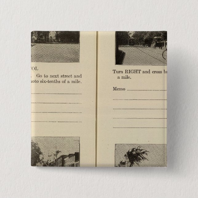 Albany, NY 15 Cm Square Badge (Front)