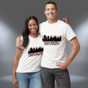 Albany NY City Skyline   T-Shirt