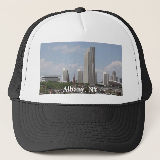 Albany NY skyline Trucker Hat (Front)