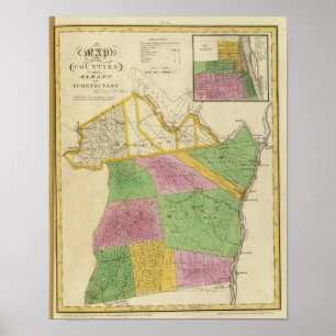 Albany, Schenectady counties Poster