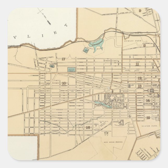 Albany Square Sticker (Front)